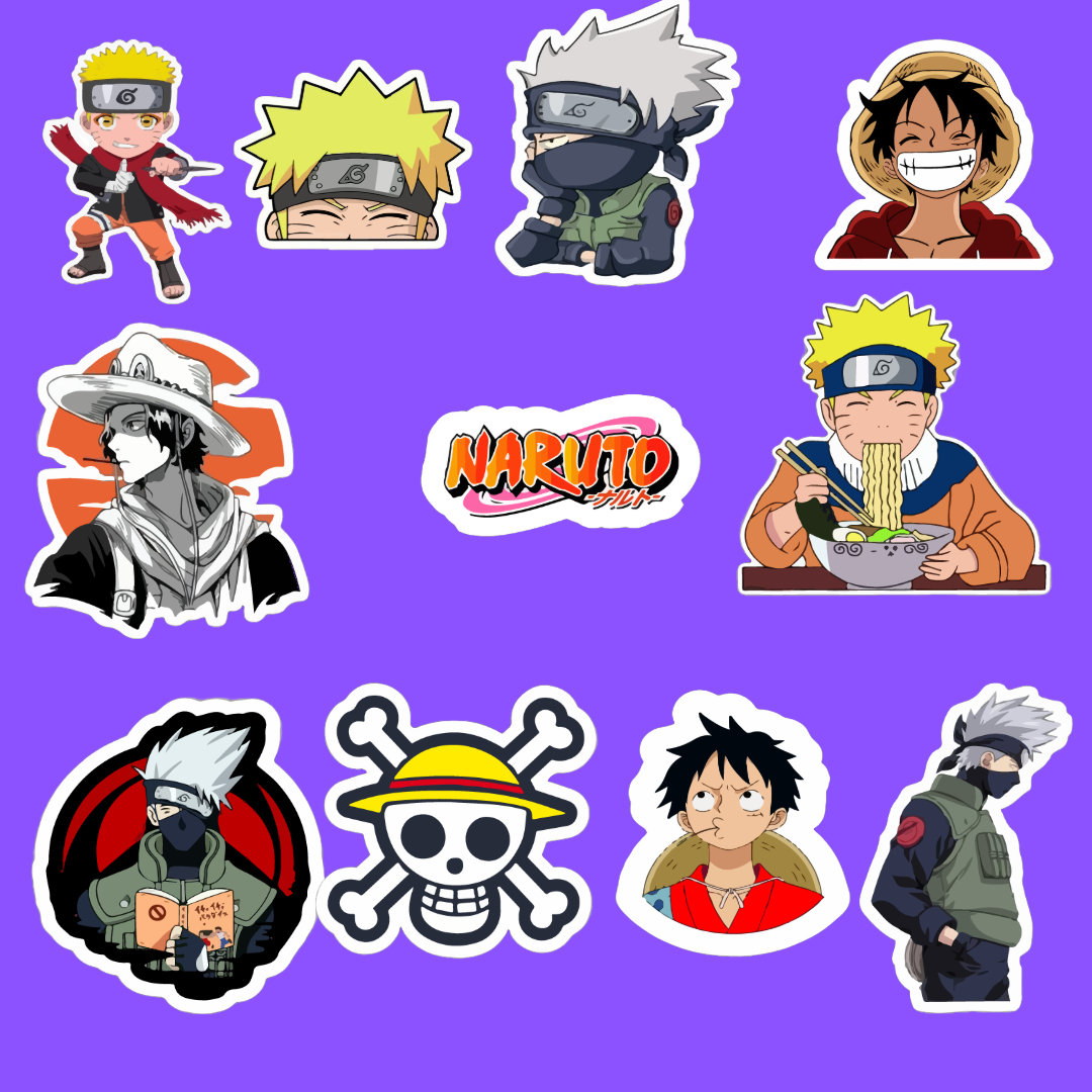 PACK OF 10 RANDOM ANIME STICKERS - Infinity stickers