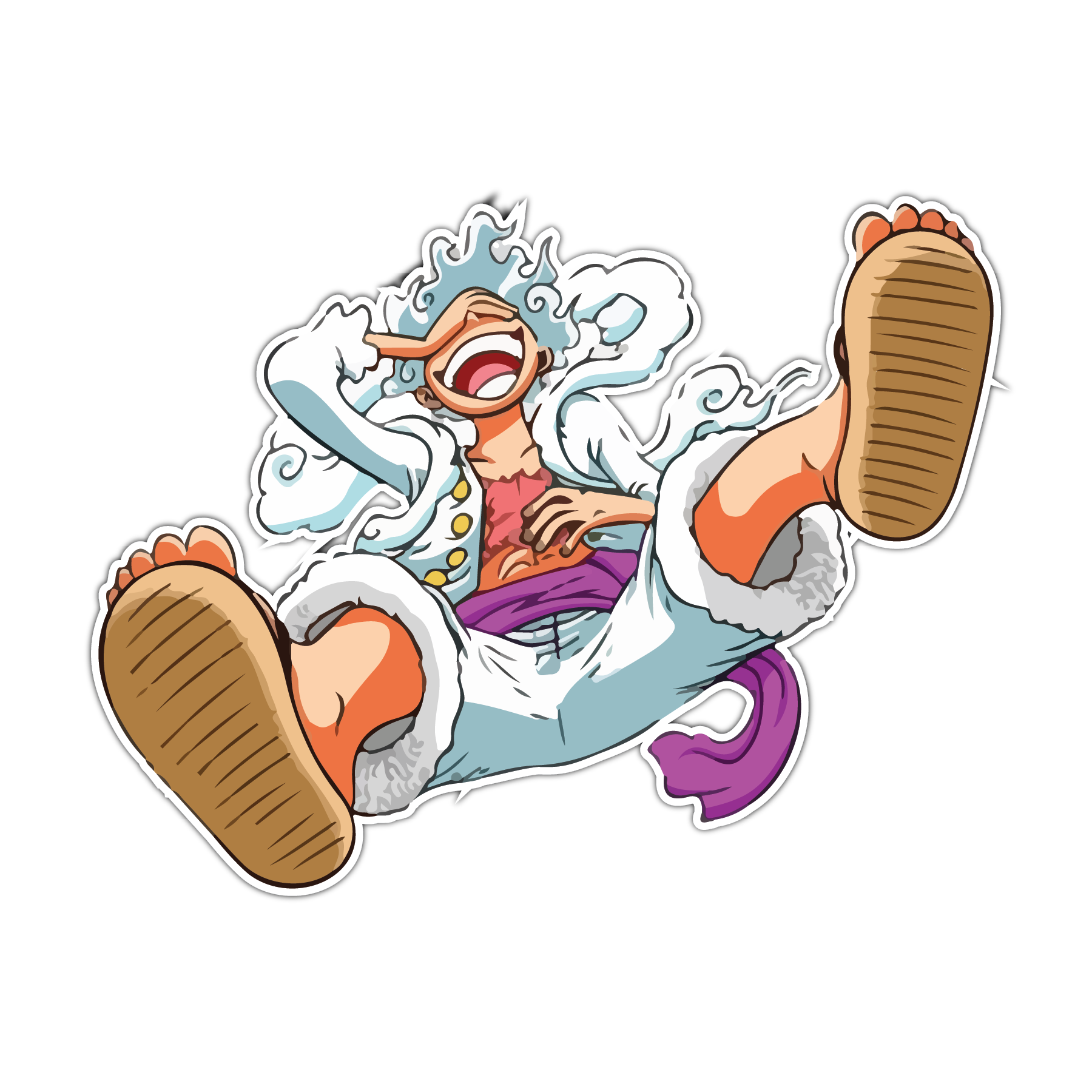 LUFFY GEAR 5 LAUGH - Infinity Stickers